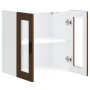 Armario de pared para cocina puerta cristal Porto roble marrón von , Küchenschränke - Ref: Foro24-854154, Preis: 68,03 €, Rab...