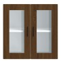 Armario de pared para cocina puerta cristal Porto roble marrón von , Küchenschränke - Ref: Foro24-854154, Preis: 68,03 €, Rab...