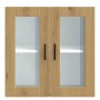 Armario pared para cocina puerta cristal Porto roble artesanal von , Küchenschränke - Ref: Foro24-854156, Preis: 67,45 €, Rab...
