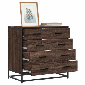 Cómoda de madera contrachapada roble marrón 70x41x70 cm von , Schubladen - Ref: Foro24-849083, Preis: 121,86 €, Rabatt: %