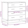 Cómoda de madera contrachapada roble ahumado 70x41x70 cm by , Drawers - Ref: Foro24-849081, Price: 118,75 €, Discount: %
