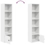 Estantería de madera de ingeniería blanca 31x24x127 cm von , Bücherregale und Regale - Ref: Foro24-860346, Preis: 53,35 €, Ra...