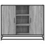 Aparador de madera de ingeniería gris Sonoma 92x35x76 cm