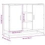 Aparador de madera de ingeniería gris Sonoma 92x35x76 cm by , Sideboards - Ref: Foro24-849017, Price: 89,87 €, Discount: %