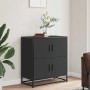 Aparador de madera de ingeniería negro 68x35x76 cm by , Sideboards - Ref: Foro24-848989, Price: 84,02 €, Discount: %