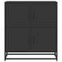 Aparador de madera de ingeniería negro 68x35x76 cm by , Sideboards - Ref: Foro24-848989, Price: 84,02 €, Discount: %