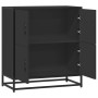 Aparador de madera de ingeniería negro 68x35x76 cm by , Sideboards - Ref: Foro24-848989, Price: 84,02 €, Discount: %