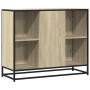 Aparador de madera de ingeniería roble Sonoma 92x35x76 cm by , Sideboards - Ref: Foro24-849015, Price: 85,73 €, Discount: %