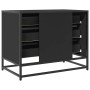 Cajonera de madera contrachapada negro 70x41x56 cm de , Cajoneras - Ref: Foro24-849074, Precio: 92,86 €, Descuento: %