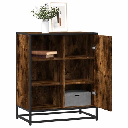 Aparador de madera de ingeniería roble ahumado 62x35x76 cm von , Sideboards - Ref: Foro24-848996, Preis: 80,24 €, Rabatt: %