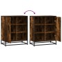 Aparador de madera de ingeniería roble ahumado 62x35x76 cm von , Sideboards - Ref: Foro24-848996, Preis: 80,24 €, Rabatt: %