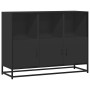 Aparador de madera de ingeniería negro 100x35x76 cm by , Sideboards - Ref: Foro24-849029, Price: 108,23 €, Discount: %