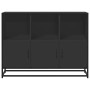 Aparador de madera de ingeniería negro 100x35x76 cm by , Sideboards - Ref: Foro24-849029, Price: 108,23 €, Discount: %