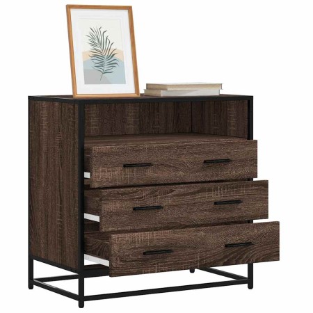 Cómoda de madera contrachapada roble marrón 70x41x70 cm by , Drawers - Ref: Foro24-849088, Price: 122,19 €, Discount: %