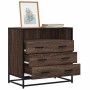 Cómoda de madera contrachapada roble marrón 70x41x70 cm by , Drawers - Ref: Foro24-849088, Price: 122,19 €, Discount: %