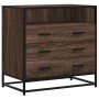 Cómoda de madera contrachapada roble marrón 70x41x70 cm by , Drawers - Ref: Foro24-849088, Price: 122,19 €, Discount: %