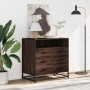 Cómoda de madera contrachapada roble marrón 70x41x70 cm by , Drawers - Ref: Foro24-849088, Price: 122,19 €, Discount: %