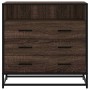 Cómoda de madera contrachapada roble marrón 70x41x70 cm by , Drawers - Ref: Foro24-849088, Price: 122,19 €, Discount: %