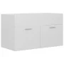 Armario para lavabo contrachapada blanco brillo 80x38,5x46 cm by vidaXL, Bathroom furniture - Ref: Foro24-804662, Price: 47,9...