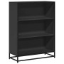 Estantería madera ingeniería negra 80,5x35x107,5 cm by , Bookcases and shelves - Ref: Foro24-849119, Price: 100,21 €, Discoun...