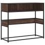 Mesa consola madera de ingeniería marrón roble 90x35x80 cm von , Seitentische - Ref: Foro24-849173, Preis: 66,09 €, Rabatt: %