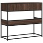 Mesa consola madera de ingeniería marrón roble 90x35x80 cm von , Seitentische - Ref: Foro24-849173, Preis: 66,09 €, Rabatt: %