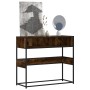 Mesa consola de madera de ingeniería roble ahumado 90x35x80 cm by , Side tables - Ref: Foro24-849171, Price: 64,66 €, Discoun...
