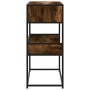 Mesa consola de madera de ingeniería roble ahumado 90x35x80 cm by , Side tables - Ref: Foro24-849171, Price: 64,66 €, Discoun...