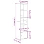 Estantería madera de ingeniería marrón roble 31x24x127 cm von , Bücherregale und Regale - Ref: Foro24-860352, Preis: 54,40 €,...