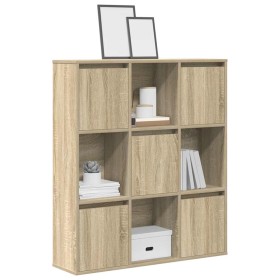 Estantería de madera de ingeniería roble sonoma 89x24x101,5 cm de , Librerías y estanterías - Ref: Foro24-860402, Precio: 100...