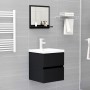 Black plywood bathroom mirror 40x10.5x37 cm by vidaXL, bathroom vanities - Ref: Foro24-804554, Price: 29,05 €, Discount: %
