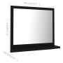 Black plywood bathroom mirror 40x10.5x37 cm by vidaXL, bathroom vanities - Ref: Foro24-804554, Price: 29,05 €, Discount: %