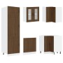Mueble cocina Kalmar roble marrón 14 pzas madera contrachapada by , Kitchen cabinets - Ref: Foro24-3314978, Price: 1,00 €, Di...
