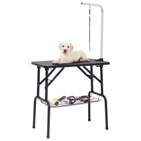 Adjustable Dog Grooming Table with 1 Bow and Basket by vidaXL, Pet hygiene products - Ref: Foro24-171067, Price: 90,31 €, Dis...