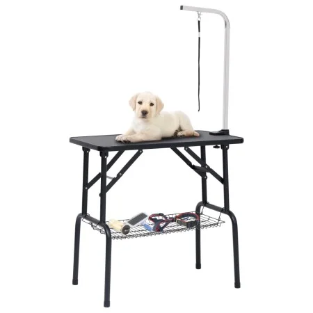 Adjustable Dog Grooming Table with 1 Bow and Basket by vidaXL, Pet hygiene products - Ref: Foro24-171067, Price: 102,61 €, Di...