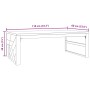 Mesa de centro madera maciza de teca 110x60x38 cm by , Coffee table - Ref: Foro24-4009315, Price: 133,05 €, Discount: %