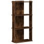 Librería 3 estantes madera ingeniería roble ahumado 60x30x120cm de , Librerías y estanterías - Ref: Foro24-860269, Precio: 59...