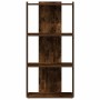 Librería 3 estantes madera ingeniería roble ahumado 60x30x120cm de , Librerías y estanterías - Ref: Foro24-860269, Precio: 59...