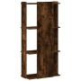 Librería 3 estantes madera ingeniería roble ahumado 60x30x120cm de , Librerías y estanterías - Ref: Foro24-860269, Precio: 59...