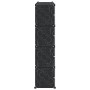 Estantería de cubos con 12 compartimentos y puertas PP negro by , Shoe racks and shoe organizers - Ref: Foro24-4019580, Price...