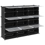 Estantería de cubos con 9 compartimentos y puertas PP negro by , Shoe racks and shoe organizers - Ref: Foro24-4019577, Price:...