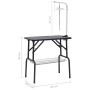 Verstellbarer Hundepflegetisch mit 1 Schleife und Korb von vidaXL, Hygieneprodukte für Haustiere - Ref: Foro24-171067, Preis:...