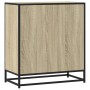 Aparador madera ingeniería y metal roble Sonoma 68x35x76 cm von , Sideboards - Ref: Foro24-848975, Preis: 77,79 €, Rabatt: %
