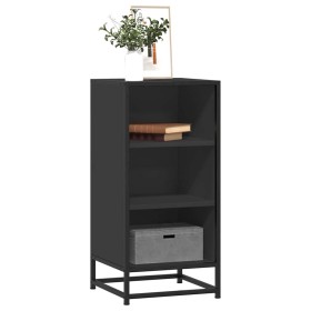 Aparador de madera de ingeniería y metal negro 35,5x35x76 cm von , Sideboards - Ref: Foro24-848949, Preis: 53,70 €, Rabatt: %