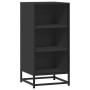 Aparador de madera de ingeniería y metal negro 35,5x35x76 cm by , Sideboards - Ref: Foro24-848949, Price: 53,70 €, Discount: %
