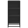Aparador de madera de ingeniería y metal negro 35,5x35x76 cm by , Sideboards - Ref: Foro24-848949, Price: 53,70 €, Discount: %