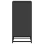 Aparador de madera de ingeniería y metal negro 35,5x35x76 cm by , Sideboards - Ref: Foro24-848949, Price: 53,70 €, Discount: %