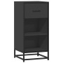 Aparador de madera de ingeniería y metal negro 35,5x35x76 cm von , Sideboards - Ref: Foro24-848954, Preis: 57,54 €, Rabatt: %
