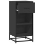 Aparador de madera de ingeniería y metal negro 35,5x35x76 cm von , Sideboards - Ref: Foro24-848954, Preis: 57,54 €, Rabatt: %