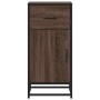 Aparador madera ingeniería y metal marrón roble 35,5x35x76 cm by , Sideboards - Ref: Foro24-848963, Price: 63,73 €, Discount: %